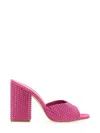 Paris Texas Holly Anja Embellished Suede Mules In Purple
