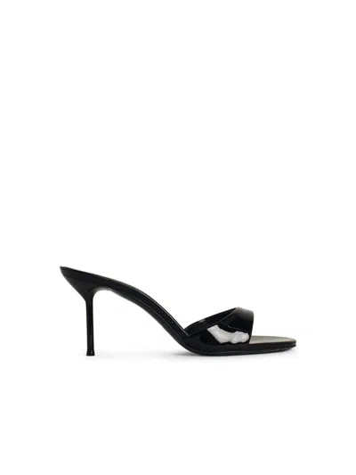PARIS TEXAS PARIS TEXAS 'MULE LIDIA 70' BLACK LEATHER PUMPS