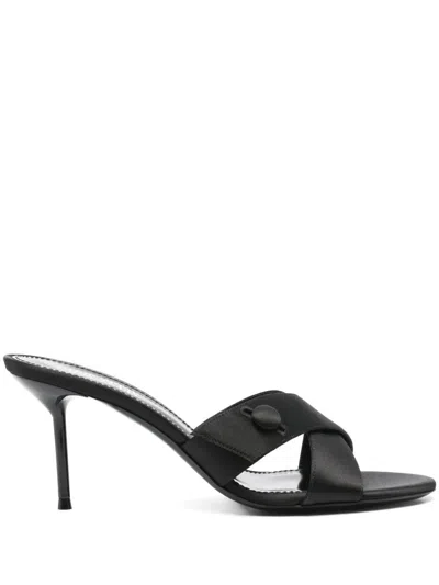 Paris Texas Mules In Black
