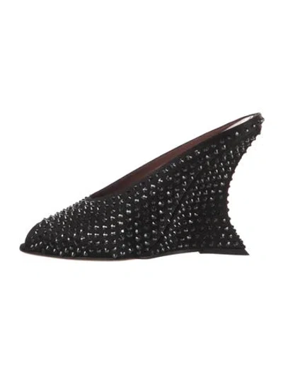 Pre-owned Paris Texas Mules In Black