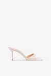 Paris Texas Transparent Lidia Mule 70 Heeled Sandals In Ivory