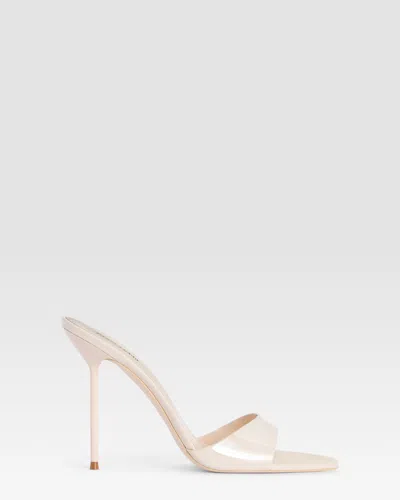 Paris Texas Mules In Ivory Patent Leather In Neutral