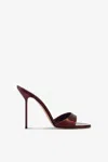 Paris Texas Brown Lidia Mules In Maroon
