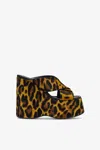 Paris Texas 135mm Mara Leopard-print Platform Sandals