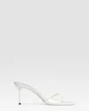 Paris Texas Mules In Optic White Patent Leather In White
