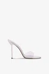 Paris Texas Mules In Pvc-mirror Leather Silver In Silver