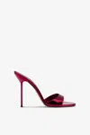 Paris Texas Mules In Red Mirror-effect Leather In Red