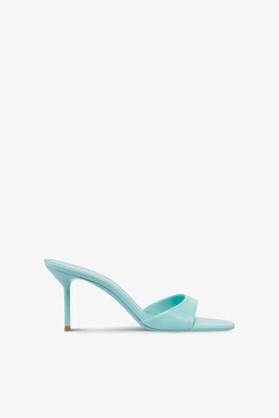Paris Texas Mules In Turquoise Patent Leather In Blue