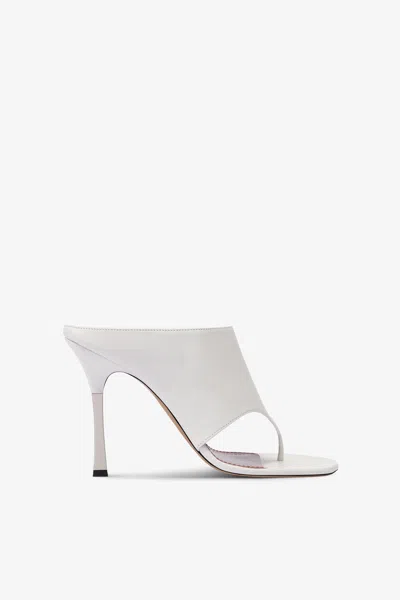 Paris Texas Mules In White Leather
