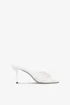 Paris Texas Mules In White Mesh And Patent Leather