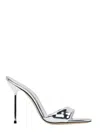 Paris Texas Lidia Mirrored-leather Sandals In Metallic