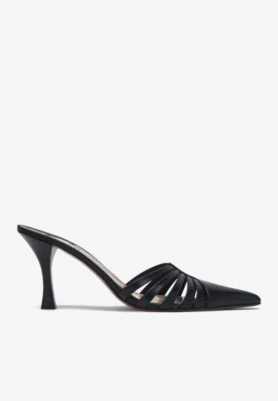 PARIS TEXAS NADIA 85 LEATHER MULES