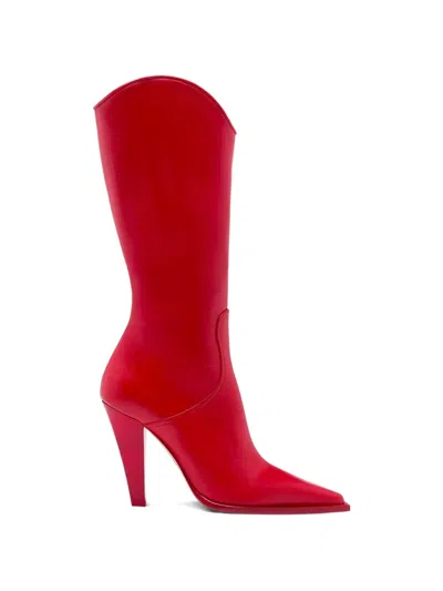 Paris Texas Nadia Pointed-toe Boots In Red