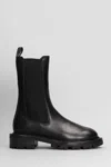 Paris Texas Napa Chelsea Boot Combat Boots In Black Leather In Black