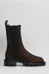 Paris Texas Napa Chelsea Boot Combat Boots In Brown Suede In Brown