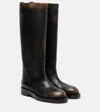 Paris Texas Napa Leather Knee-high Boots In Black