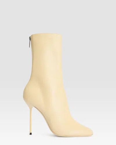 Paris Texas Nappa Ankle Boot In Butter