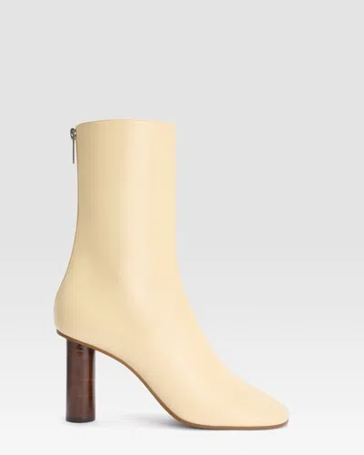 Paris Texas Nappa Ankle Boot In Butter