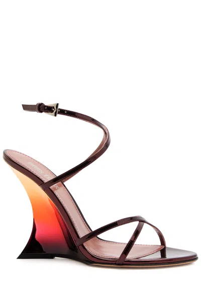 PARIS TEXAS PARIS TEXAS NINA 105 DÉGRADÉ GLOSSED LEATHER SANDALS