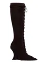 Paris Texas Nina 105 Lace-up Boot In Brown