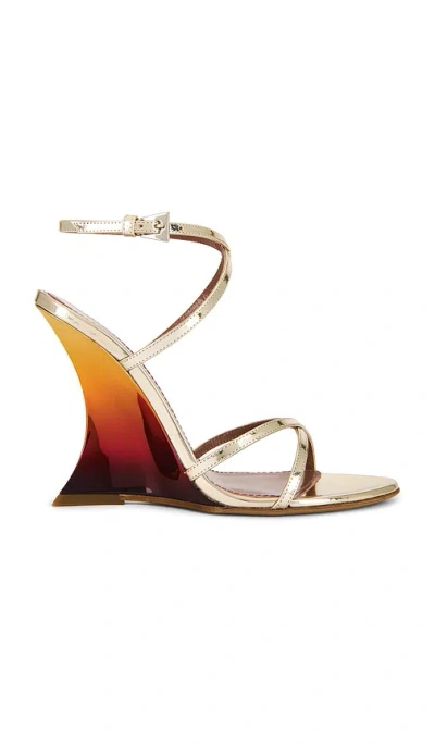Paris Texas Nina 105 Sandal In Metallic Gold