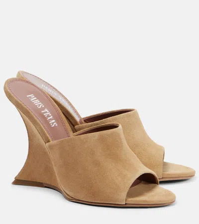 PARIS TEXAS NINA 105 SUEDE MULES