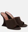 Paris Texas Nina 105 Suede Mules In Brown