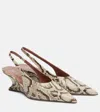 Paris Texas Nina 50 Leather Slingback Pumps In Neutral