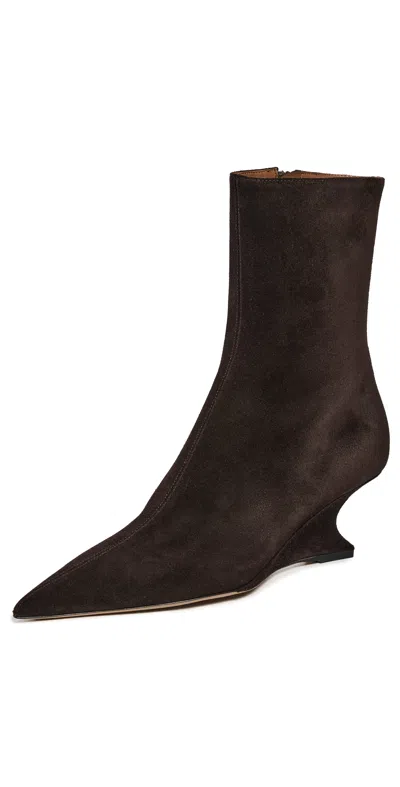Paris Texas Nina Ankle Boots Ebano In Brown