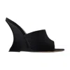 Paris Texas Suede Nina Wedge Mules 105 In Brown