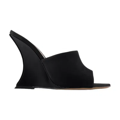 Paris Texas Nina Court Shoes  Silk Black