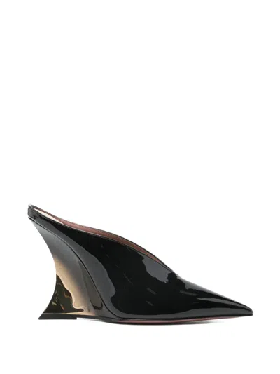 Paris Texas Nina Pointed-toe Mules In Black