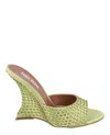 Paris Texas Nina Python Print Mules In Multi