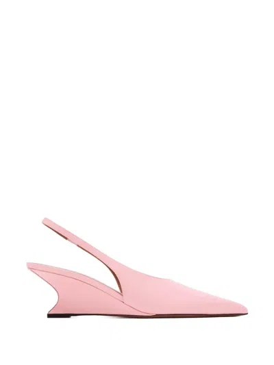 Paris Texas Nina Slingback Wedge Pumps In Pink