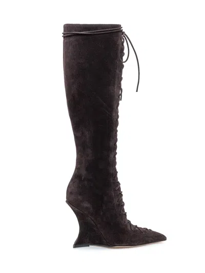 Paris Texas Nina Thece Up Mini Boot In Yellow
