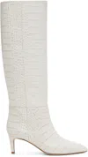 Paris Texas Off-white Stiletto 60 Tall Boots In Bone China