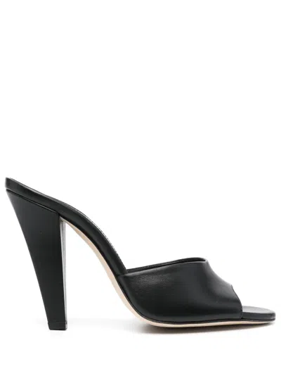 Paris Texas Olivia 120mm Open-toe Mules In Black