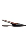 Paris Texas Jessica 10 Patent Leather Slingback Flats In Black