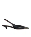 Paris Texas Open-heeled Sandals In Black