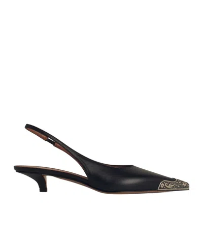Paris Texas Open-heeled Sandals In Black