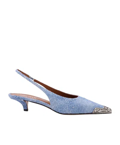 Paris Texas Open-heeled Sandals In Blue