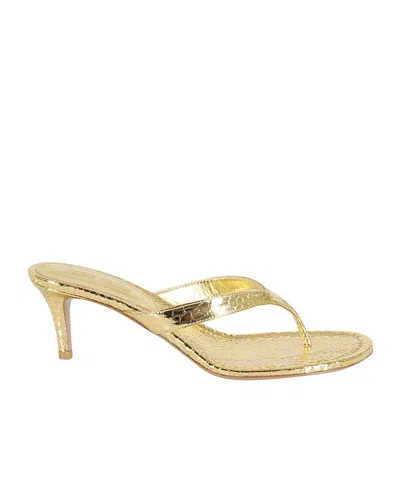 Paris Texas Open-toed High-heeled Sandals In Gold
