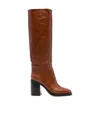 Paris Texas Ophelia Knee-high Boots In Brown