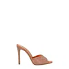 Paris Texas Orange Leather Sandal
