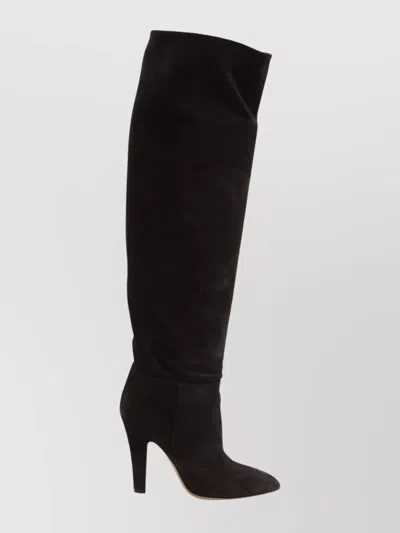 Paris Texas Over-the-knee Stiletto Suede Boots In Multi