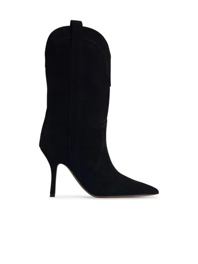 Paris Texas 'paloma' Black Suede Boots