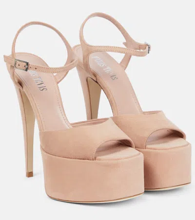Paris Texas Pamela Suede Sandals In Phard