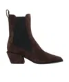 Paris Texas Bettina Anke Boot 50 Texan Ankle Boots In Brown Suede In Brown