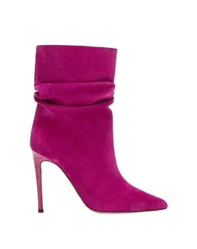Paris Texas Ankle Boots Woman Ankle Boots Fuchsia Size 7.5 Leather In Pink