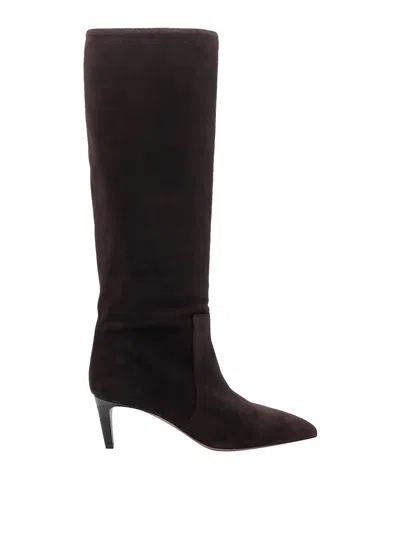 Paris Texas Cioccolato Stiletto Boots In Black